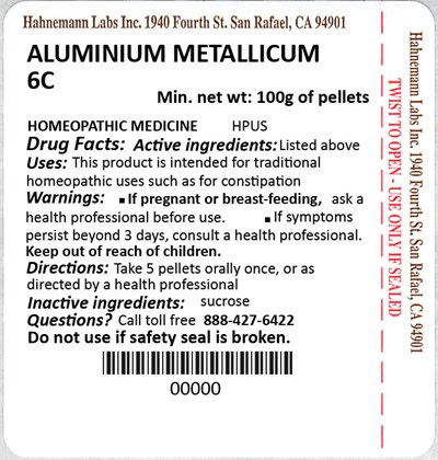 Aluminium Metallicum 6c 100g (Aluminium Metallicum 6c 100g)